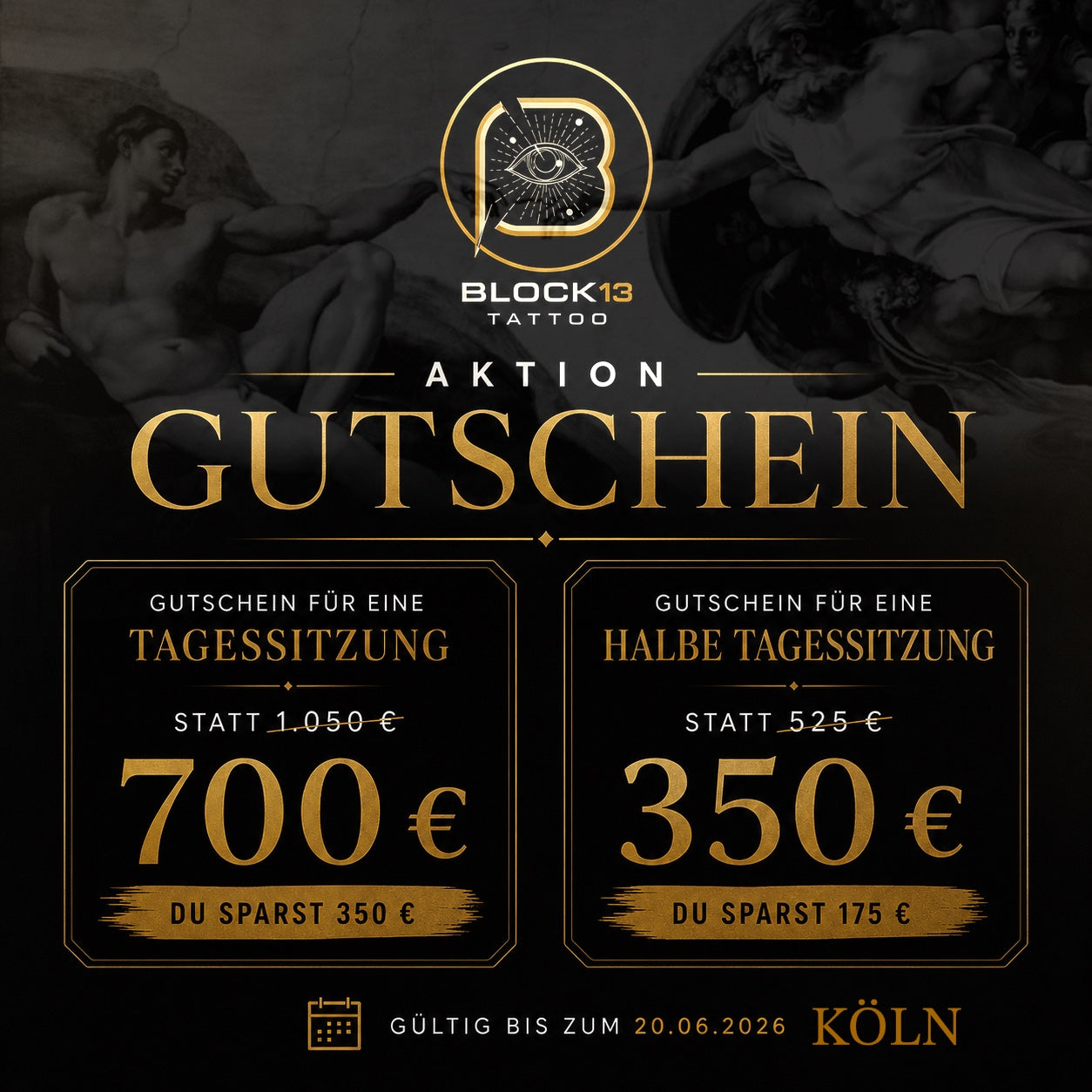 AKTIONSGUTSCHEIN HALB-TAGESSITZUNG – 350 € statt 525 €
